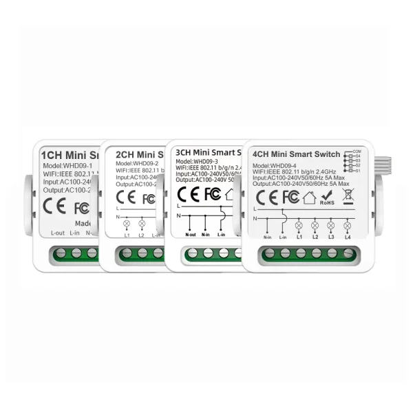 Smart Watt Wifi Multi Gang Mini Switches
