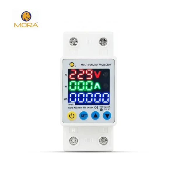 Mora 63A Multi Function VA KWh Protection 8in1