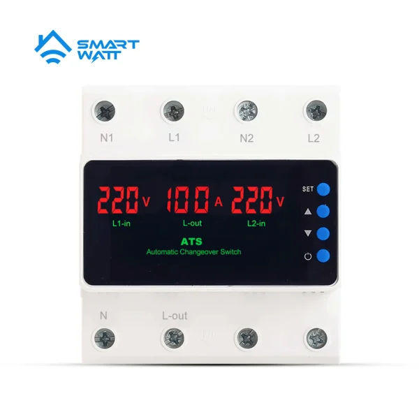 Smart Watt 100A ATS Single Phase Automatic Changeover Switch and Protector